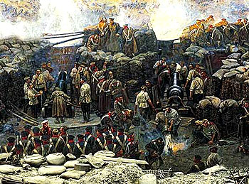 Фрагмент Панорамы «Оборона Севастополя»