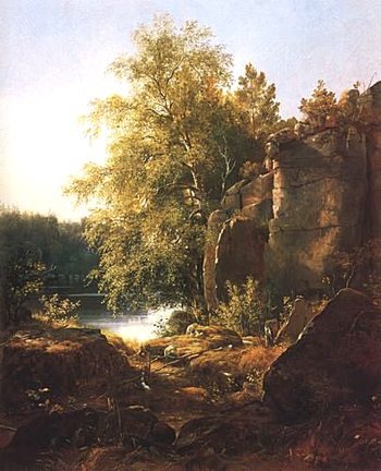 И.И.Шишкин. Вид на острове Валааме. Этюд, 1858 г.