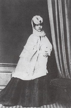 Е.А.Шишкина, жена художника. Фото, кон. 1860-х - нач. 1870-х гг