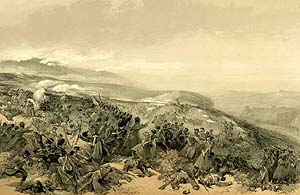 Атака англичан в Инкерманском сражении (англ.худ.Симпсон)