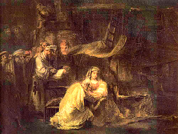 Обрезание Господне. Рембрандт, 1661 г.