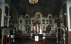 Интерьер Свято-Ильинской церкви в Чернобыле 