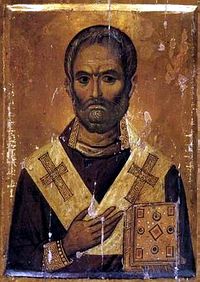 св. Николай, византийская икона Х в.