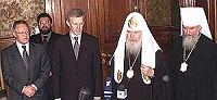 Предстоятель Русской Церкви и Министр образования и науки А.А.Фурсенко прокомментировали итоги состоявшейся встречи