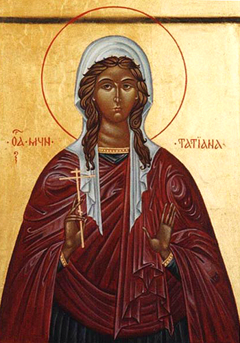 Святая великомученица Татиана. Современная икона