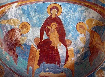Пресвятая Богородица. Фреска Дионисия