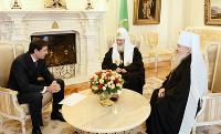 Святейший Патриарх Кирилл встретился с губернатором Челябинской области М.В. Юревичем