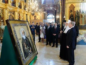 Президент РФ В.В. Путин и Святейший Патриарх Кирилл посетили концерт, посвященный 700-летию преподобного Сергия Радонежского