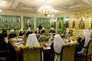 В Даниловом монастыре в Москве началось очередное заседание Священного Синода Русской Православной Церкви