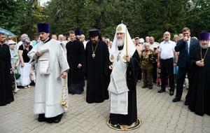 Святейший Патриарх Кирилл совершил литию в Мемориально-парковом комплексе героев Первой мировой войны на Соколе