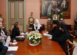 Предстоятель Русской Православной Церкви встретился с послом Израиля Д. Голендер