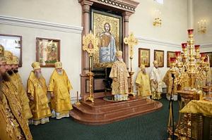Предстоятель Русской Церкви совершил Божественную литургию в Преображенском кафедральном соборе г. Хабаровска