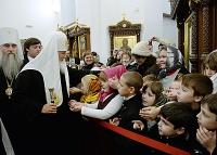 Святейший Патриарх Кирилл посетил Иоанновский женский монастырь в селе Алексеевка Саратовской области