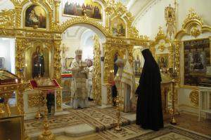 Святейший Патриарх Кирилл совершил Литургию в домовом храме Патриаршей резиденции в Переделкине