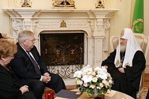 Святейший Патриарх Кирилл встретился с новоназначенным послом США в России Джоном Ф. Теффтом