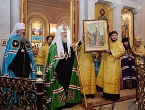 Проповедь Святейшего Патриарха Кирилла после Литургии в Иоанно-Предтеченском монастыре г. Москвы