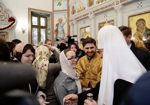 Святейший Патриарх Кирилл встретился с детьми с Донбасса