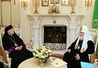 Святейший Патриарх Кирилл встретился с Главой Армянской Католической Церкви