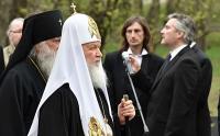 Святейший Патриарх Кирилл принял участие в церемонии перезахоронения великого князя Николая Николаевича и его супруги