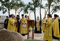 Святейший Патриарх Кирилл совершил закладку Успенского собора в Костромском кремле