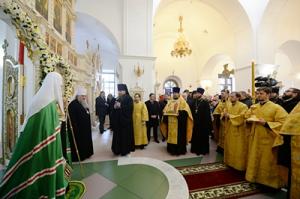 Святейший Патриарх Кирилл посетил Петропавловский кафедральный собор г. Салехарда