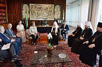 Святейший Патриарх Кирилл встретился с Президентом Бразилии Дилмой Русеф и посетил православный храм в столице страны
