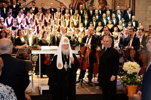 Святейший Патриарх Кирилл принял участие в открытии хоровой программы XV Московского Пасхального фестиваля