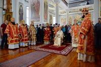 Предстоятель Русской Церкви совершил освящение храма и Литургию в Старом Русике на Афоне
