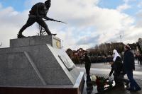 У памятника героям Первой мировой войны в г. Гусеве Предстоятель Русской Церкви почтил память погибших воинов