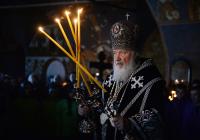 В Великий Вторник Святейший Патриарх Кирилл совершил Литургию в Новоспасском ставропигиальном монастыре