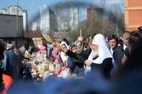 В Великую Субботу Святейший Патриарх Кирилл посетил ряд московских храмов
