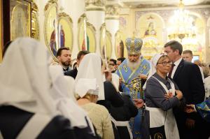 Предстоятель Русской Церкви совершил вечернее богослужение в соборе святого благоверного князя Александра Невского в Ижевске