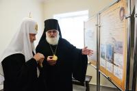 Святейший Патриарх Кирилл посетил храм блаженной Ксении Петербургской г. Сарапула и Сарапульское епархиальное управление
