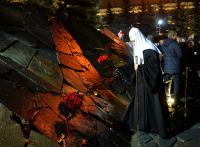 Святейший Патриарх Кирилл принял участие в церемонии открытия мемориала памяти жертв политических репрессий «Стена скорби»