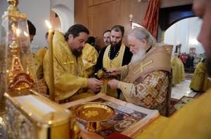 Святейший Патриарх Кирилл совершил великое освящение московского храма Торжества Православия в Алтуфьеве