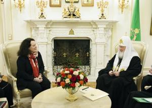 Святейший Патриарх Кирилл встретился с послом Франции в России
