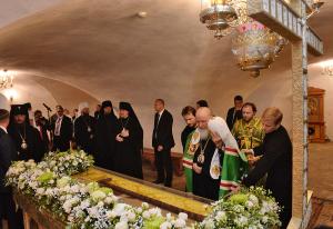 Предстоятель Русской Церкви поклонился святыням Спасо-Прилуцкого Димитриева монастыря в Вологде