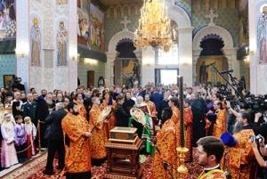 Святейший Патриарх Кирилл посетил Храм-памятник на Крови в Екатеринбурге