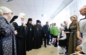 Святейший Патриарх Кирилл посетил православный социальный центр «Лествица» в Норильске