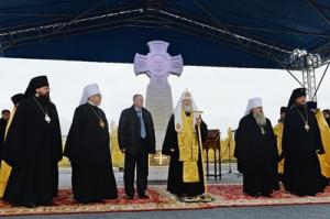 Святейший Патриарх Кирилл заложил храм великомученицы Варвары в Норильске