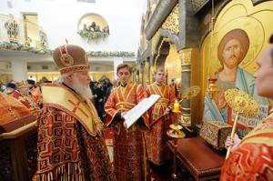 Предстоятель Русской Церкви освятил храм Новомучеников и исповедников Церкви Русской в Норильске