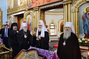 Предстоятель Русской Церкви посетил храм Архистратига Божия Михаила в Ейске