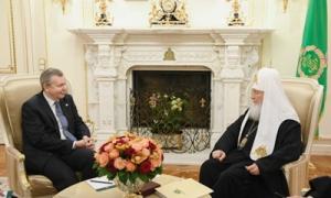 Состоялась встреча Святейшего Патриарха Кирилла с послом Эстонии в России Маргусом Лайдре