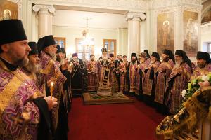 В канун субботы первой седмицы Великого поста Святейший Патриарх Кирилл совершил утреню в Даниловом ставропигиальном монастыре