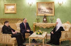 Святейший Патриарх Кирилл встретился с Президентом Республики Молдова И.Н. Додоном