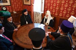 Состоялась встреча Святейшего Патриарха Кирилла с главой Американской архиепископии Антиохийского Патриархата