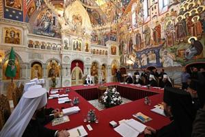 Святейший Патриарх Кирилл возглавил заседание Священного Синода в Валаамском монастыре