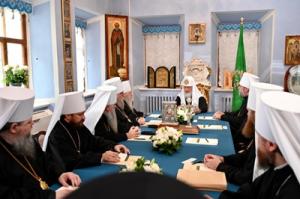 Предстоятель Русской Православной Церкви возглавил заседание Священного Синода в Троице-Сергиевой лавре