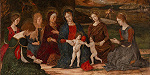 Найдена утерянная работа Андреа Мантенья «Мадонна с Младенцем, св. Иоанном и шестью святыми»