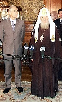 Интервью Святейшего Патриарха Алексия и Бориса Грызлова по итогам встречи Предстоятеля Русской Церкви и главы МВД России
